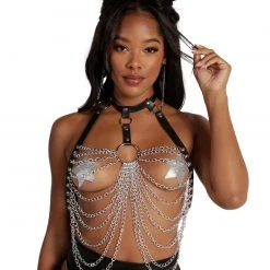 Ana Accessories Boss It Up Babe Chain Top