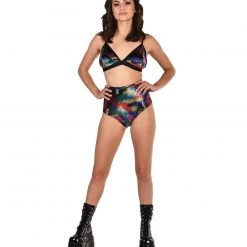 OhYes Carnival Cobra High Waisted Booty Shorts Bottoms