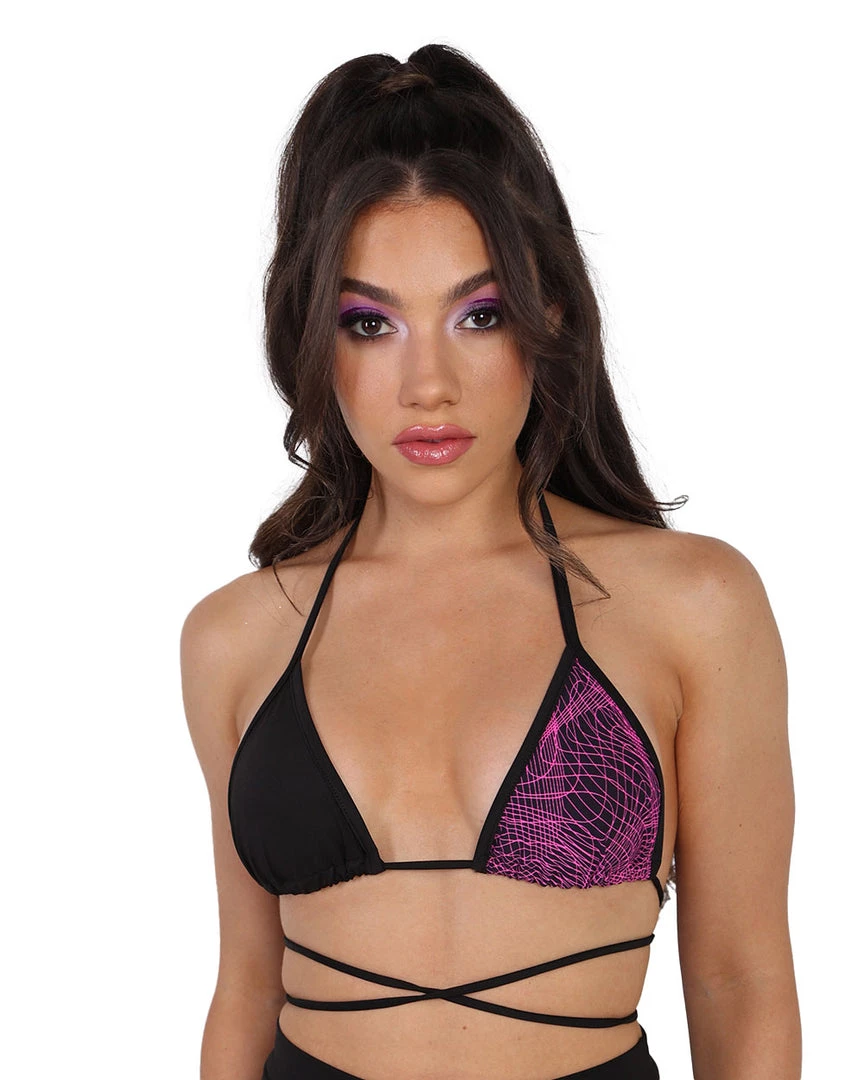 Day G Tops Break The Matrix Splice Wrap Around Bikini Top 3 Day G Tops Break The Matrix Splice Wrap Around Bikini Top