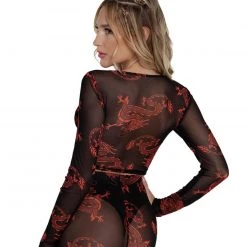 Bear Dance Breath Of Fire O-Ring Mesh Top Clothing 16 Bear Dance Breath Of Fire O-Ring Mesh Top Clothing