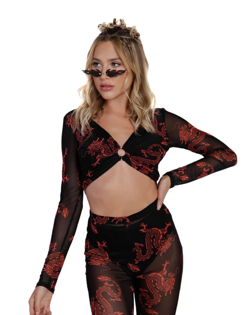 Bear Dance Breath Of Fire O-Ring Mesh Top Clothing 3 Bear Dance Breath Of Fire O-Ring Mesh Top Clothing