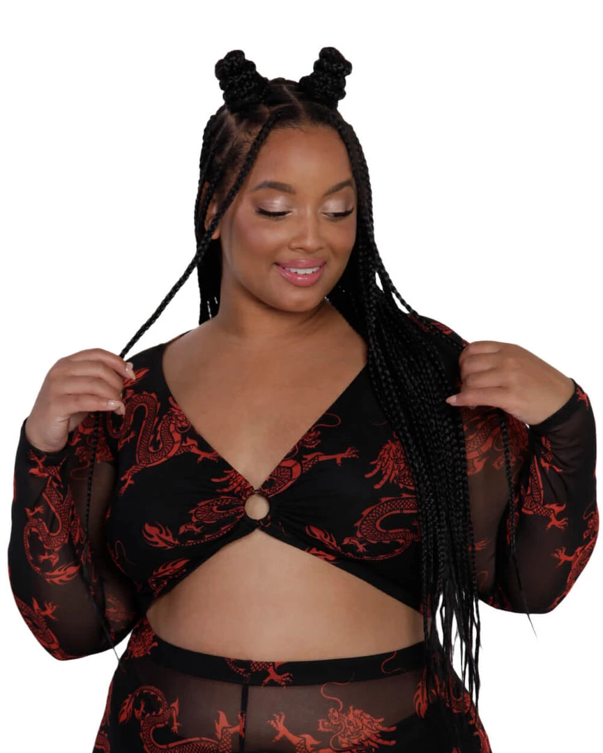 Bear Dance Breath Of Fire O-Ring Mesh Top Clothing 8 Bear Dance Breath Of Fire O-Ring Mesh Top Clothing