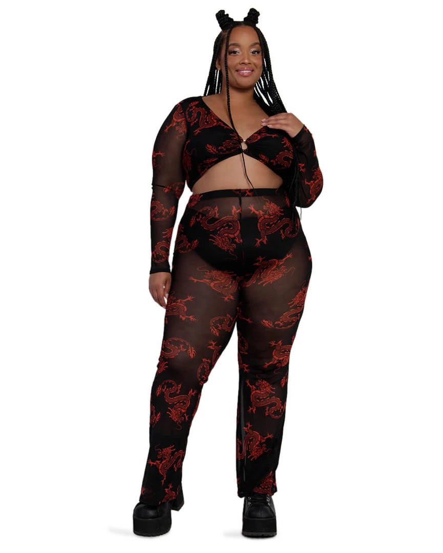 Bear Dance Breath Of Fire O-Ring Mesh Top Clothing 10 Bear Dance Breath Of Fire O-Ring Mesh Top Clothing