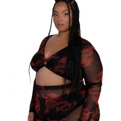 Bear Dance Breath Of Fire O-Ring Mesh Top Clothing 20 Bear Dance Breath Of Fire O-Ring Mesh Top Clothing