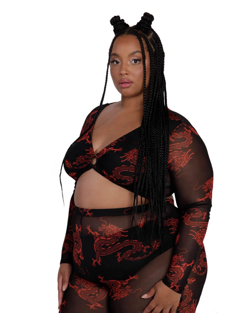 Bear Dance Breath Of Fire O-Ring Mesh Top Clothing 11 Bear Dance Breath Of Fire O-Ring Mesh Top Clothing