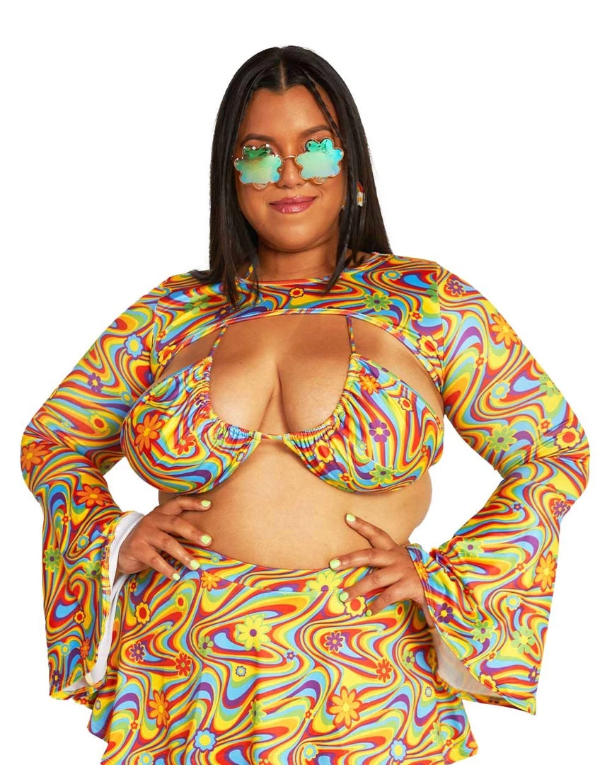 Cherry Mellow, Inc. Breathe Me In Floral Ultra Crop Top Clothing 8 Cherry Mellow, Inc. Breathe Me In Floral Ultra Crop Top Clothing