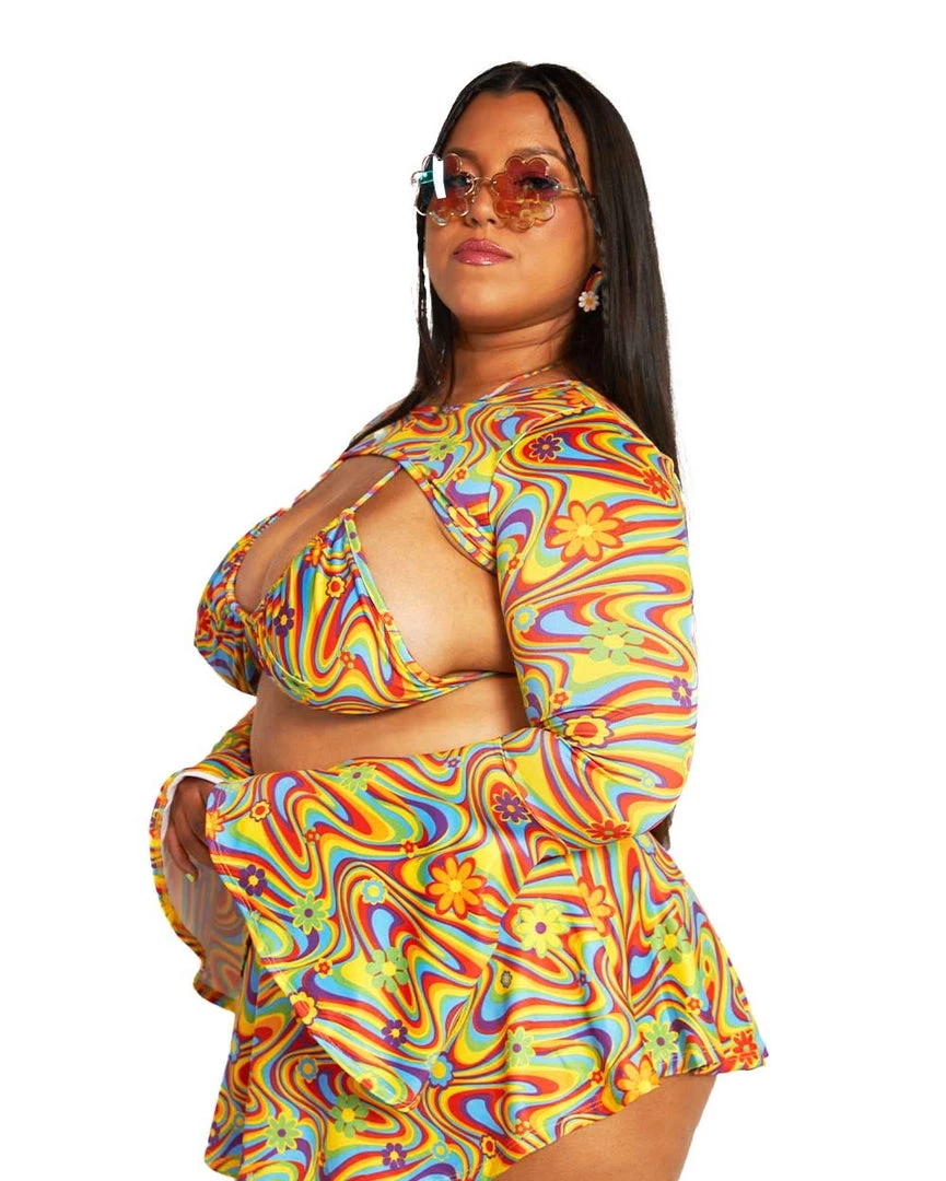 Cherry Mellow, Inc. Breathe Me In Floral Ultra Crop Top Clothing 9 Cherry Mellow, Inc. Breathe Me In Floral Ultra Crop Top Clothing