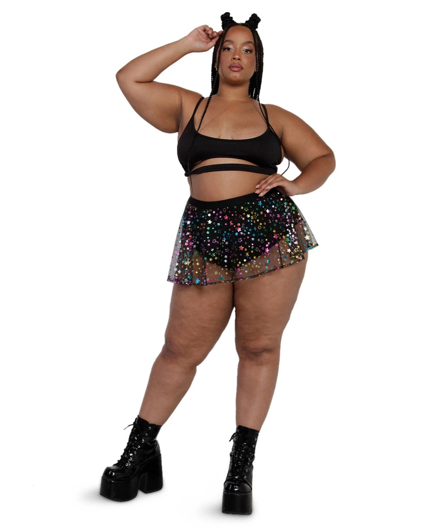 OhYes New Arrivals Star Bright Mesh Mini Skirt 10 OhYes New Arrivals Star Bright Mesh Mini Skirt