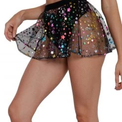 OhYes New Arrivals Star Bright Mesh Mini Skirt