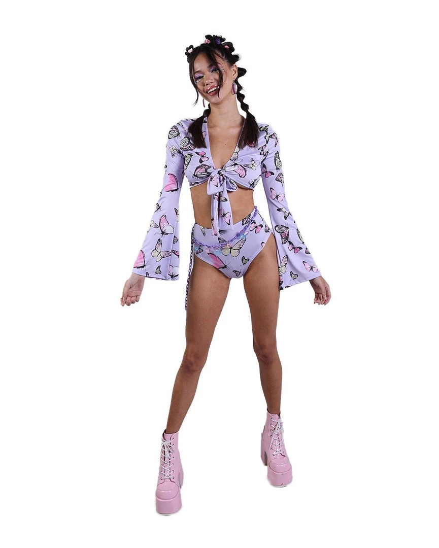 Cherry Mellow, Inc. Clothing Butterfly Groove High Waisted Booty Shorts 9 Cherry Mellow, Inc. Clothing Butterfly Groove High Waisted Booty Shorts