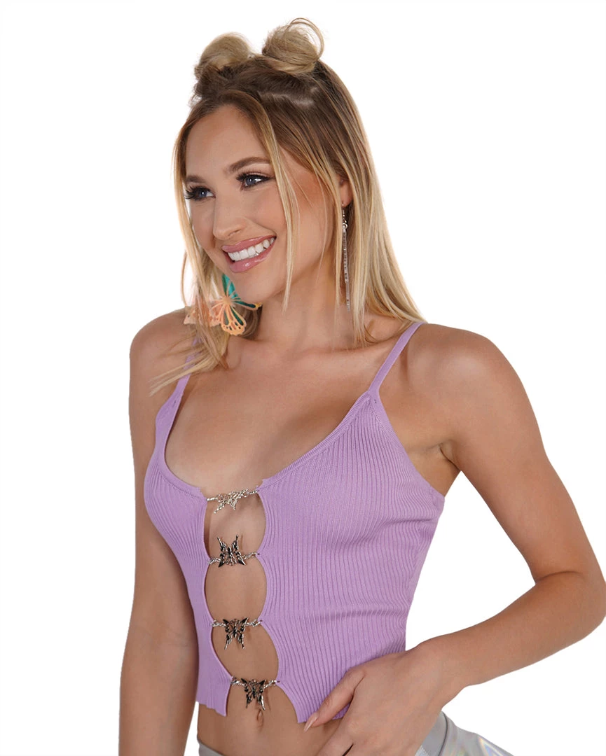 IMModel Collection, Inc. Tops Butterfly Dreams Open Front Tank Top 5 IMModel Collection, Inc. Tops Butterfly Dreams Open Front Tank Top