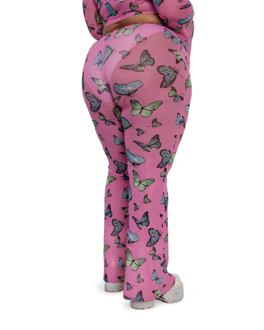 Cherry Mellow, Inc. Butterfly Groove Mesh Bell Bottoms 13 Cherry Mellow, Inc. Butterfly Groove Mesh Bell Bottoms