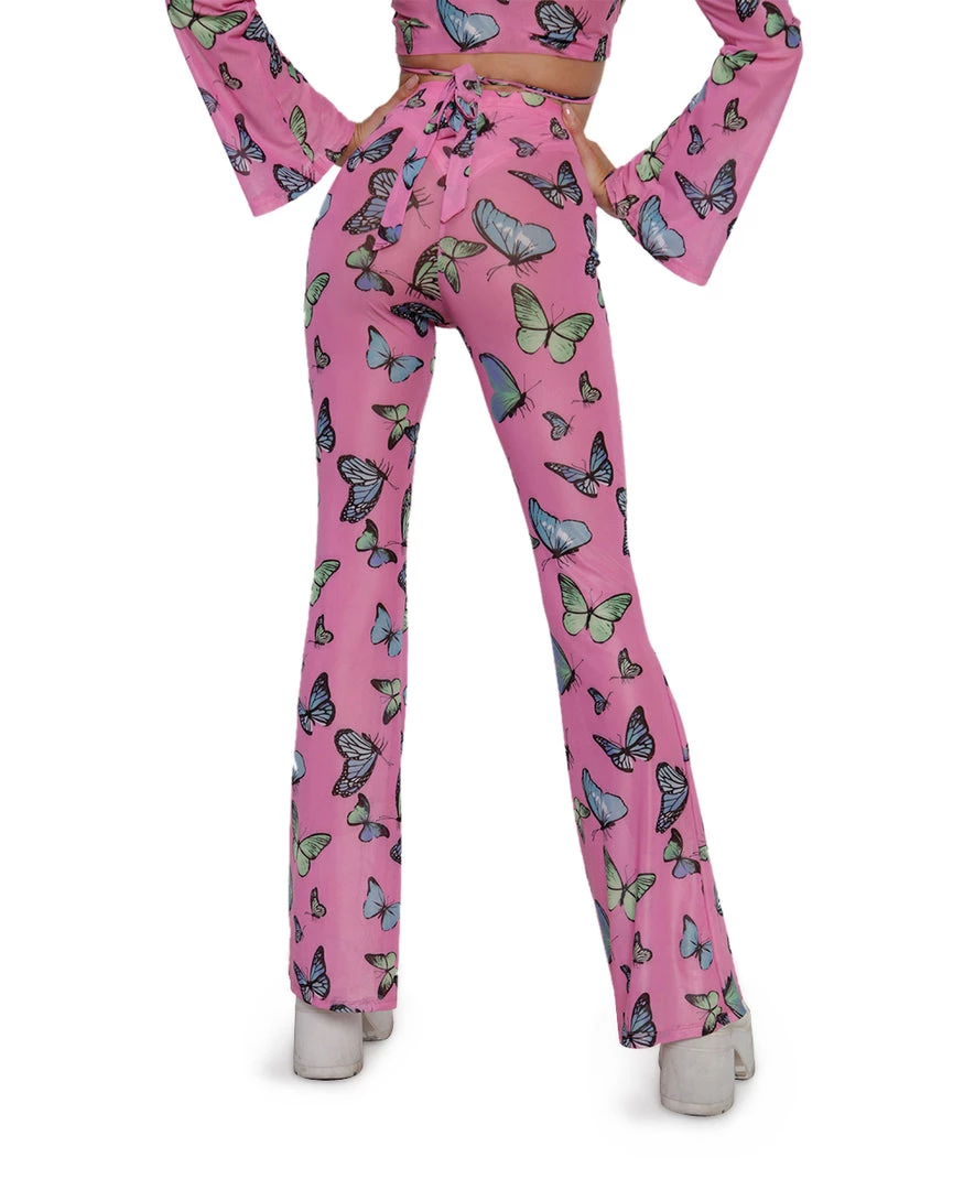 Cherry Mellow, Inc. Butterfly Groove Mesh Bell Bottoms 7 Cherry Mellow, Inc. Butterfly Groove Mesh Bell Bottoms