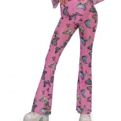 Cherry Mellow, Inc. Butterfly Groove Mesh Bell Bottoms