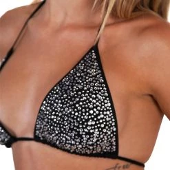Hot & Delicious Black Bead Bye Bye Rhinestone Two-Piece Bikini 9 Hot & Delicious Black Bead Bye Bye Rhinestone Two-Piece Bikini
