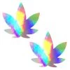 Neva Nude Holographic Weed Leaf Pasties 1 Neva Nude Holographic Weed Leaf Pasties