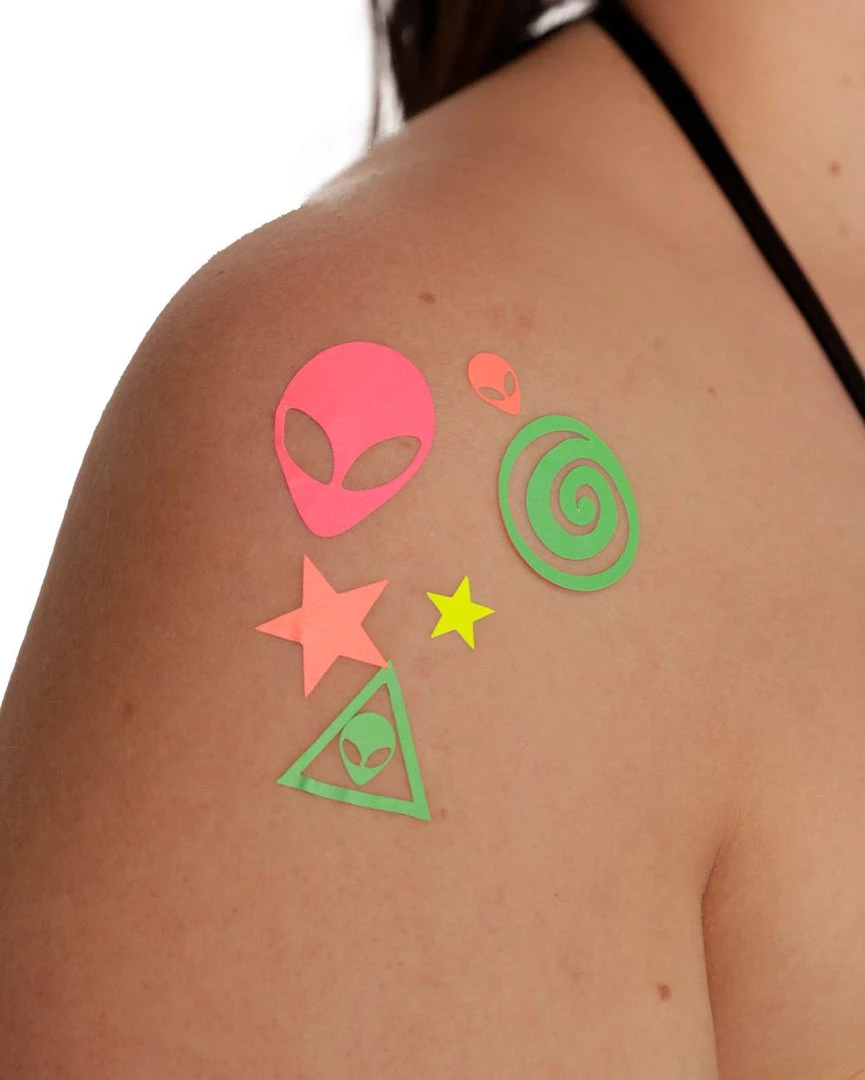 Sasswear Celestial Glory Blacklight Body Sticker 3 Sasswear Celestial Glory Blacklight Body Sticker