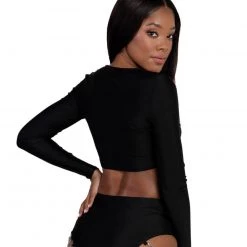 OhYes Tops Certified Baddie O-Ring Crop Top