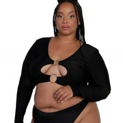 OhYes Tops Certified Baddie O-Ring Crop Top