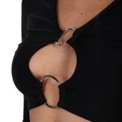 OhYes Tops Certified Baddie O-Ring Crop Top