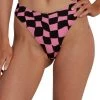 Cherry Mellow, Inc. Challenge Accepted Checkered Hi-Waist Bottoms Clothing