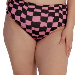 Cherry Mellow, Inc. Challenge Accepted Checkered Hi-Waist Bottoms Clothing 14 Cherry Mellow, Inc. Challenge Accepted Checkered Hi-Waist Bottoms Clothing