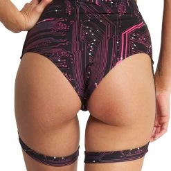 Cherry Mellow, Inc. New Arrivals Circuit Board High Waist Harness Bottoms