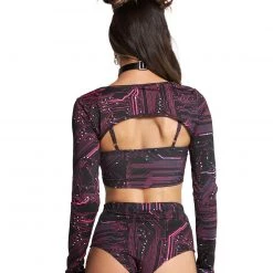 Cherry Mellow, Inc. Circuit Board Ultra Crop Top 12 Cherry Mellow, Inc. Circuit Board Ultra Crop Top