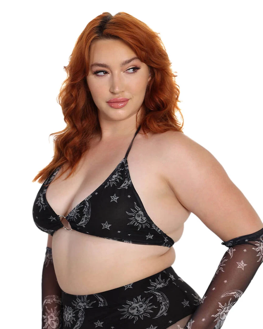 OhYes Celestial Cutie Mesh O-Ring Crop Top Clothing 11 OhYes Celestial Cutie Mesh O-Ring Crop Top Clothing