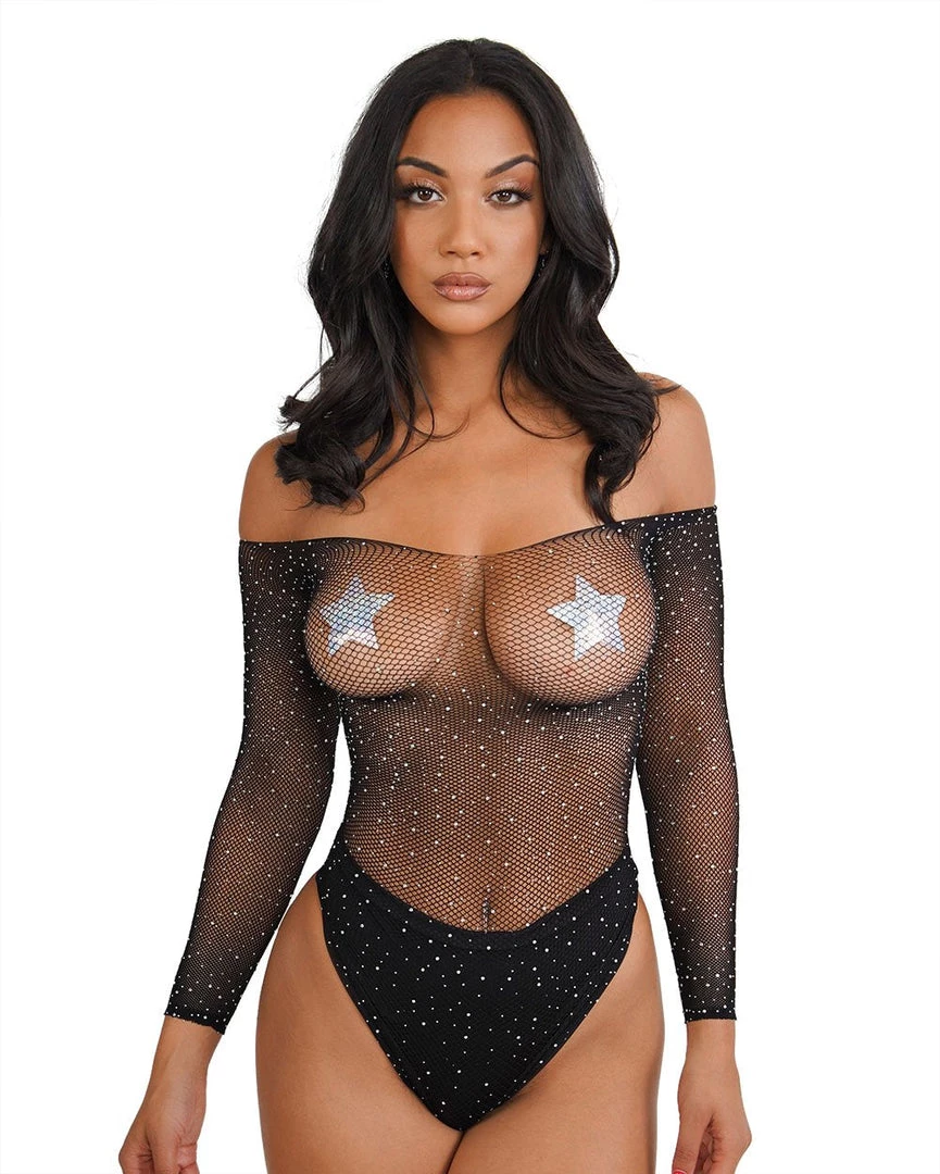Leg Avenue Bodysuits & One-Pieces Compelled Fishnet Bodysuit 3 Leg Avenue Bodysuits & One-Pieces Compelled Fishnet Bodysuit