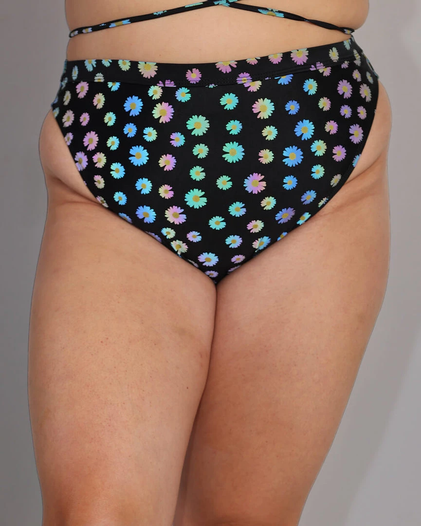 Dippin Daisies Crazy Daisy Reflective High Cut Bottoms 14 Dippin Daisies Crazy Daisy Reflective High Cut Bottoms