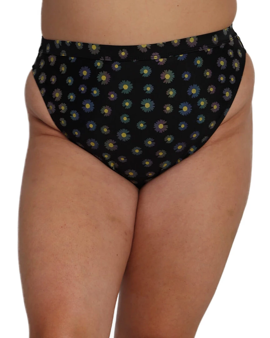 Dippin Daisies Crazy Daisy Reflective High Cut Bottoms 15 Dippin Daisies Crazy Daisy Reflective High Cut Bottoms