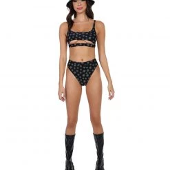 Dippin Daisies Crazy Daisy Reflective High Cut Bottoms 27 Dippin Daisies Crazy Daisy Reflective High Cut Bottoms