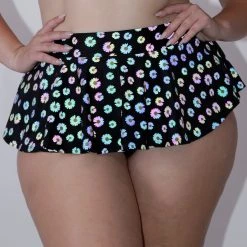 Dippin Daisies Bottoms Crazy Daisy Reflective Skater Skirt