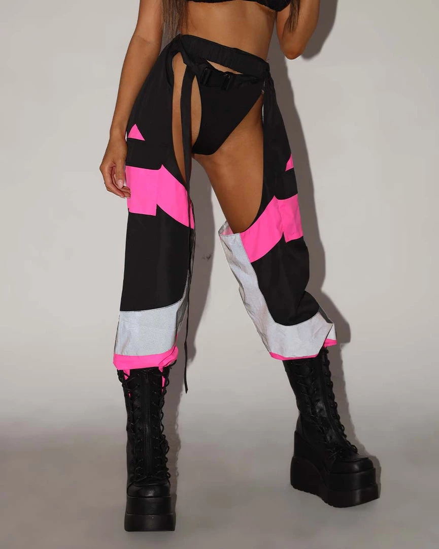 Hot & Delicious Black Bead Cue The Applause Speed Clasp Chaps 3 Hot & Delicious Black Bead Cue The Applause Speed Clasp Chaps