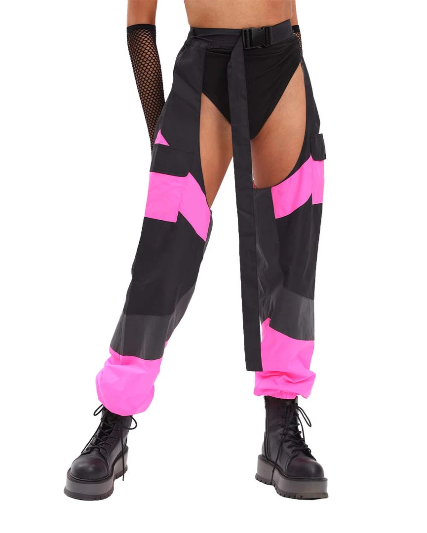 Hot & Delicious Black Bead Cue The Applause Speed Clasp Chaps 4 Hot & Delicious Black Bead Cue The Applause Speed Clasp Chaps