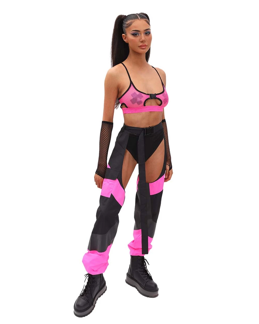 Hot & Delicious Black Bead Cue The Applause Speed Clasp Chaps 6 Hot & Delicious Black Bead Cue The Applause Speed Clasp Chaps