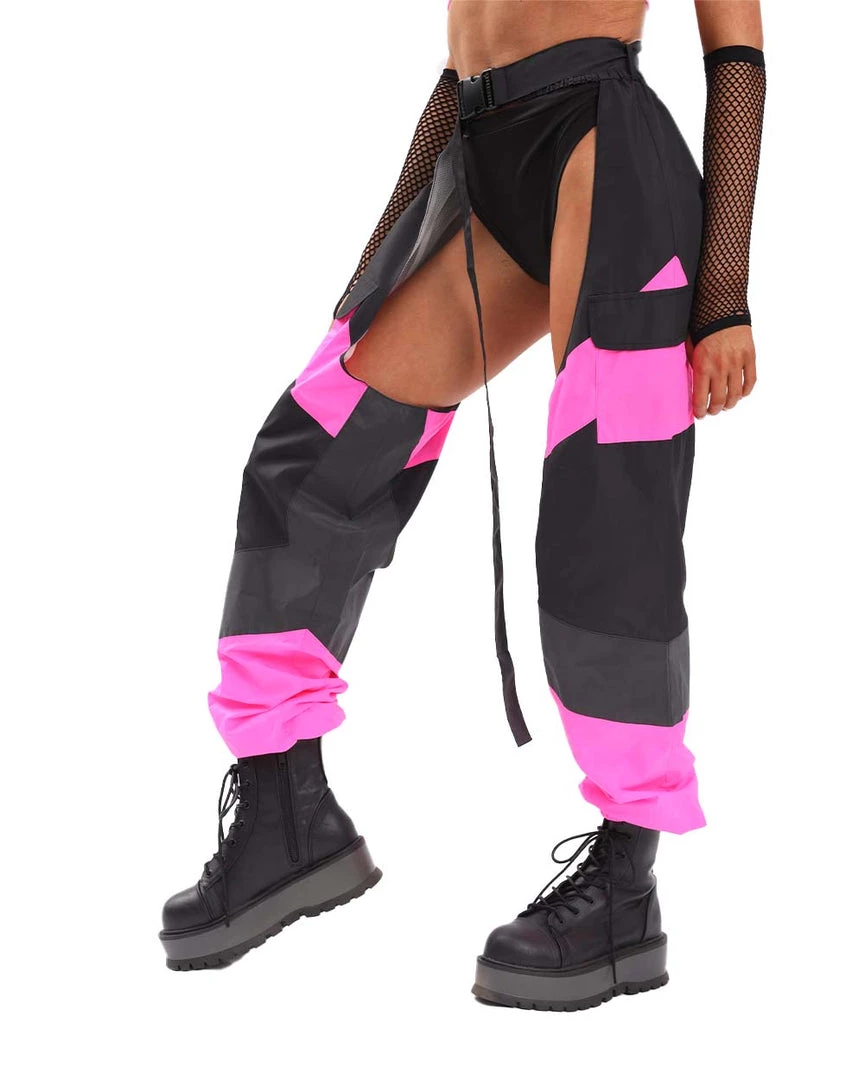 Hot & Delicious Black Bead Cue The Applause Speed Clasp Chaps 5 Hot & Delicious Black Bead Cue The Applause Speed Clasp Chaps