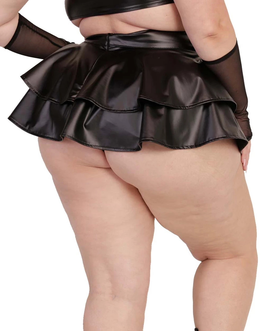 OhYes Dark Matter Faux Leather Skater Skirt Clothing 11 OhYes Dark Matter Faux Leather Skater Skirt Clothing