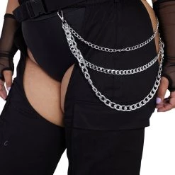 Hot & Delicious Black Bead Clothing Darkest Hours Chain Chaps