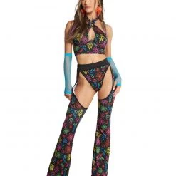 Cherry Mellow, Inc. New Arrivals Dazed & Confused Rainbow Mushroom Chaps