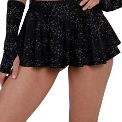Dippin Daisies Clothing Dazzling Stars Reflective Skater Skirt