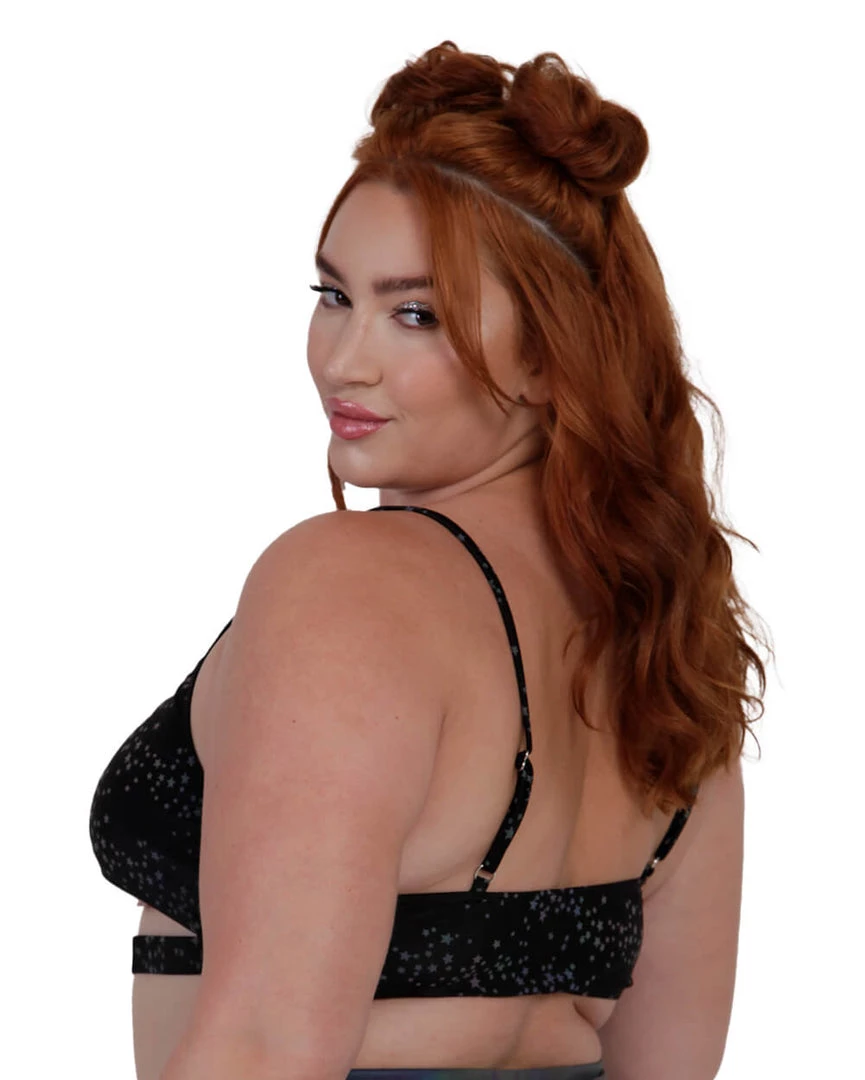 Dippin Daisies Dazzling Stars Reflective Underboob Top Clothing 14 Dippin Daisies Dazzling Stars Reflective Underboob Top Clothing