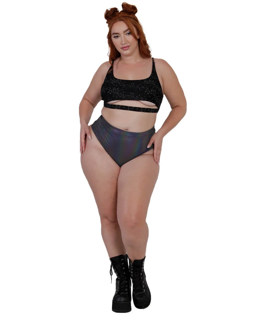 Dippin Daisies Dazzling Stars Reflective Underboob Top Clothing 13 Dippin Daisies Dazzling Stars Reflective Underboob Top Clothing