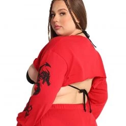 Rock & Rose New Arrivals Dead End Dragon Ultra Crop Top 23 Rock & Rose New Arrivals Dead End Dragon Ultra Crop Top