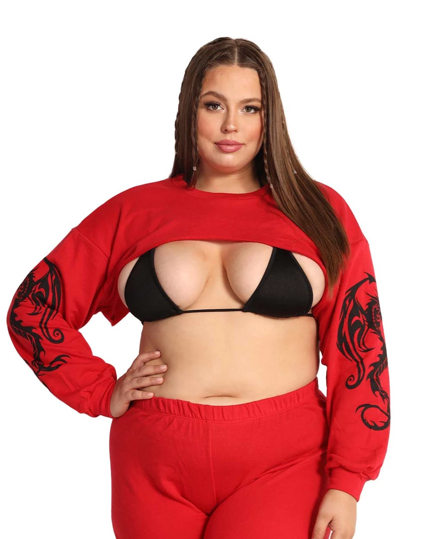 Rock & Rose New Arrivals Dead End Dragon Ultra Crop Top 9 Rock & Rose New Arrivals Dead End Dragon Ultra Crop Top