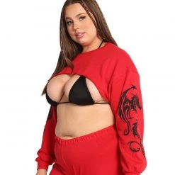 Rock & Rose New Arrivals Dead End Dragon Ultra Crop Top 22 Rock & Rose New Arrivals Dead End Dragon Ultra Crop Top