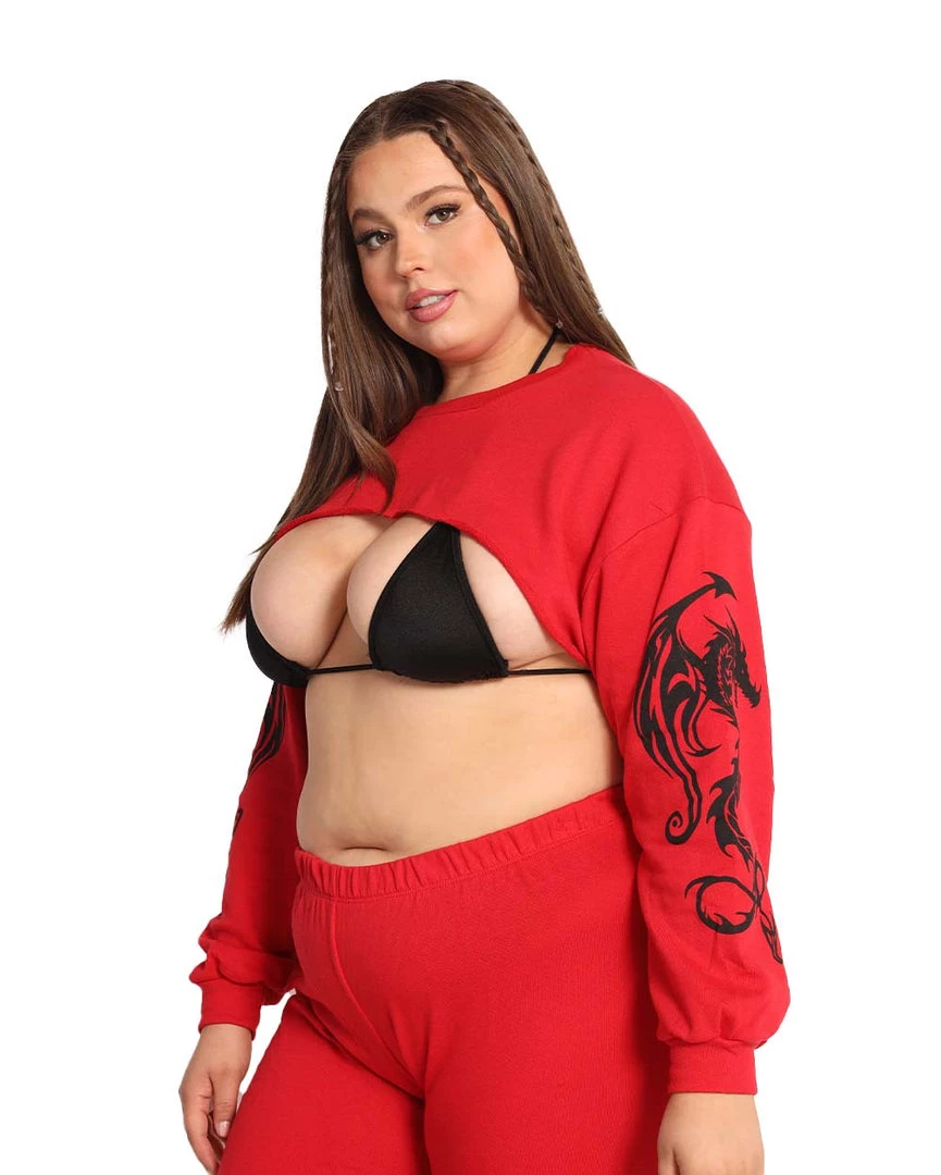 Rock & Rose New Arrivals Dead End Dragon Ultra Crop Top 12 Rock & Rose New Arrivals Dead End Dragon Ultra Crop Top