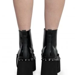 Demonia After Dark Chunky Booties