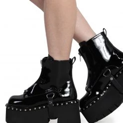 Demonia After Dark Chunky Booties
